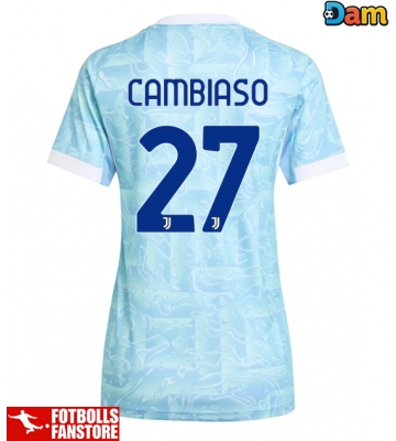 Juventus Andrea Cambiaso #27 Bortatröja Dam 2025-26 Kortärmad